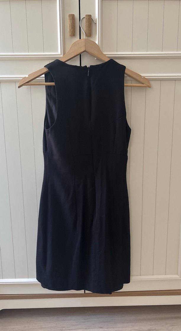 Siyah mango kare yaka elbise - Görsel 3