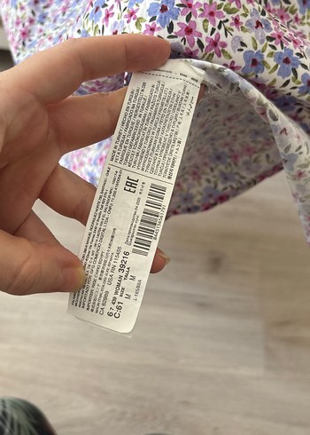 Mango Çiçek Desenli tek omuz Bohem Elbise - Görsel 6