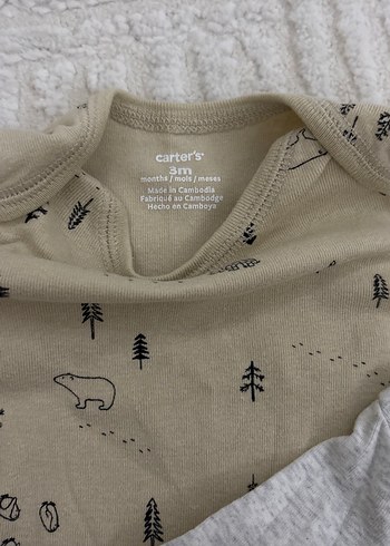 Carters marka 2li Uzun Kollu Erkek Bebek Tulumları - Görsel 2