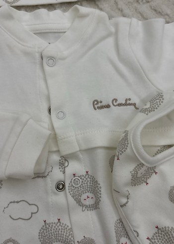 Bebek Erkek Gri Desenli Örme Tulum Seti - Görsel 3