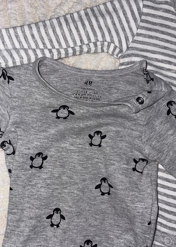 Gri Uzun Kollu Pamuklu Bebek Body - Görsel 2