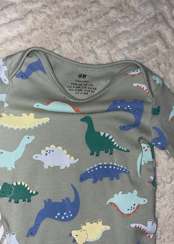 Gri Uzun Kollu Pamuklu Bebek Body - Görsel 4