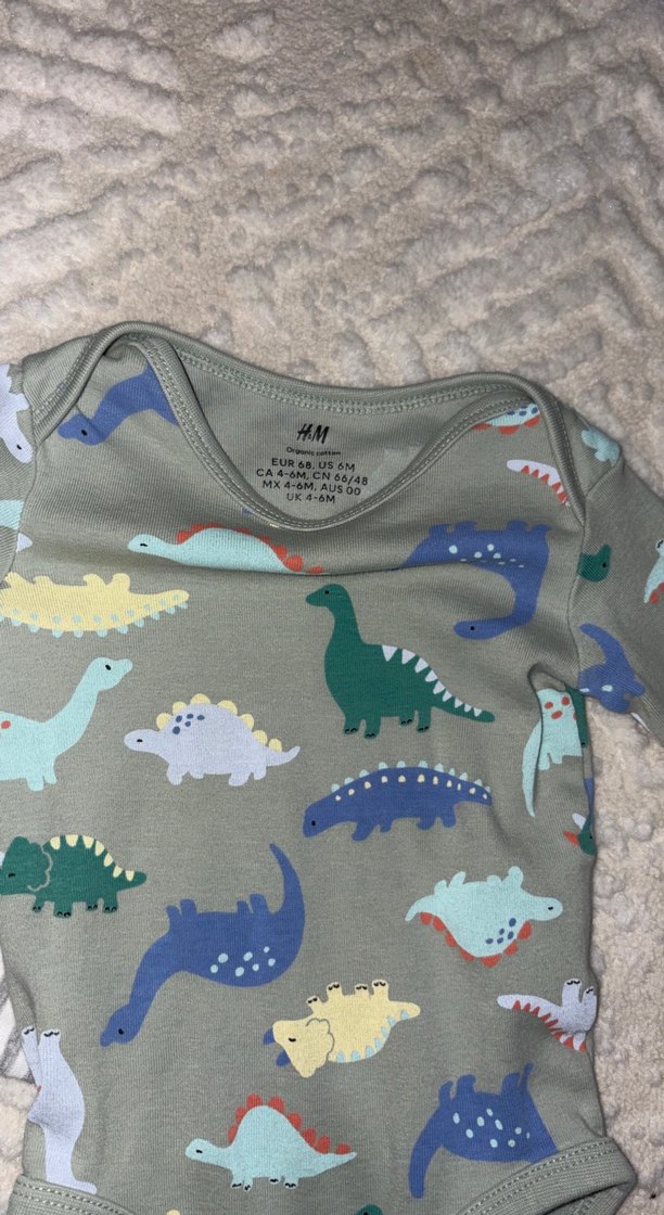 Gri Uzun Kollu Pamuklu Bebek Body - Görsel 4