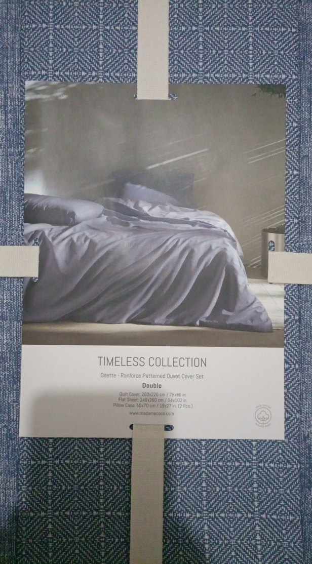 Mavi Desenli Çift Kişilik Nevresim Takımı - Görsel 2