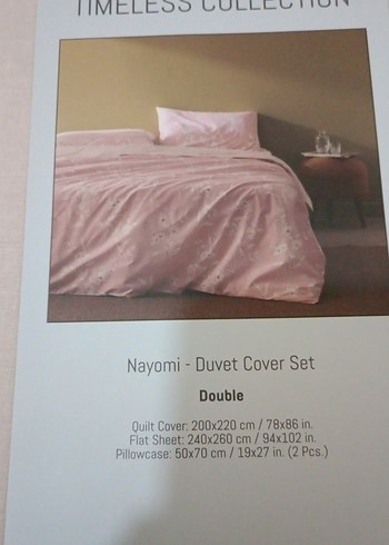 Pembe Çiçek Desenli Nevresim Takımı çift kişilik - Görsel 2