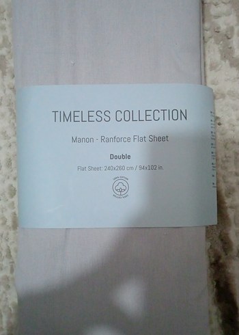 Manon Ranforce Çift Kişilik Düz Çarşaf - Görsel 2