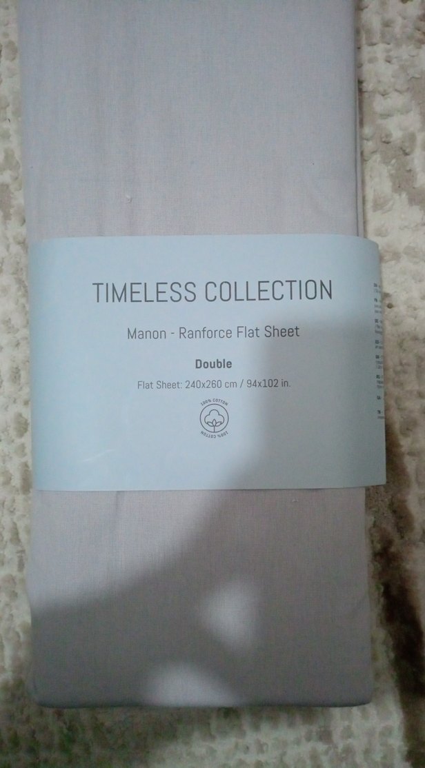 Manon Ranforce Çift Kişilik Düz Çarşaf - Görsel 2