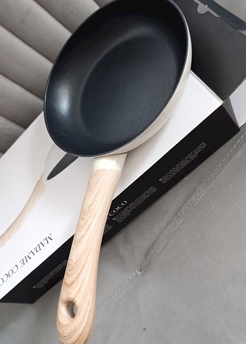 Madame Coco 900ml Beyaz Gri Tava - Görsel 3