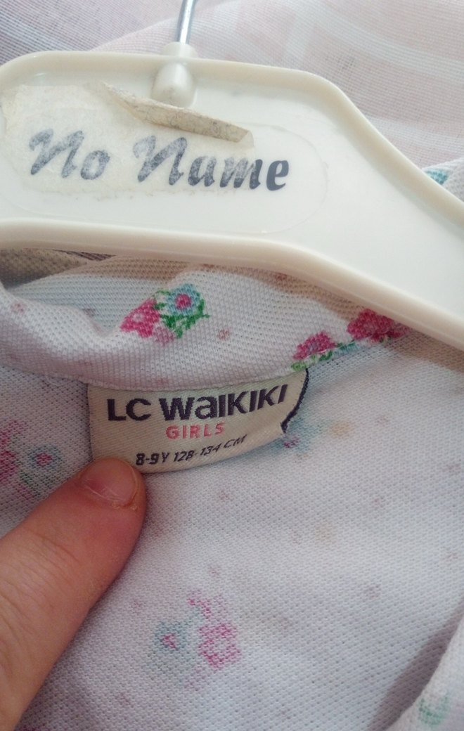 Kız Çocuk Beyaz Desenli Kısa Kollu Gömlek - Görsel 4