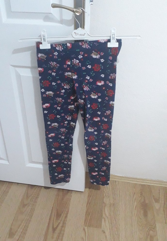 Kız Çocuk Çok Renkli Desenli Tayt - Görsel 2