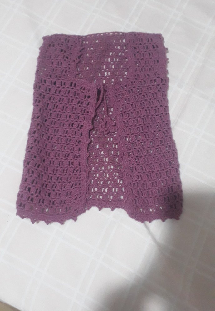 Mor Örgü Kız Çocuk Bohem Yelek - Görsel 3