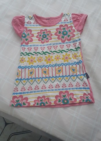 Çiçek Desenli Kız Çocuk Bohem Elbise - Görsel 2