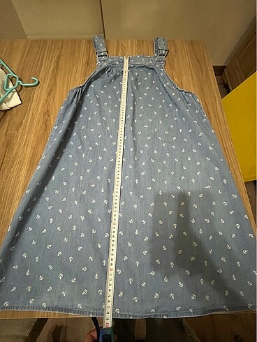 Hamile kot jean elbise - Görsel 5