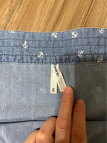 Hamile kot jean elbise - Görsel 7