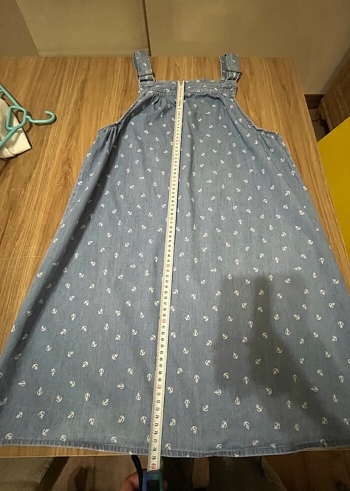 Hamile kot jean elbise - Görsel 5