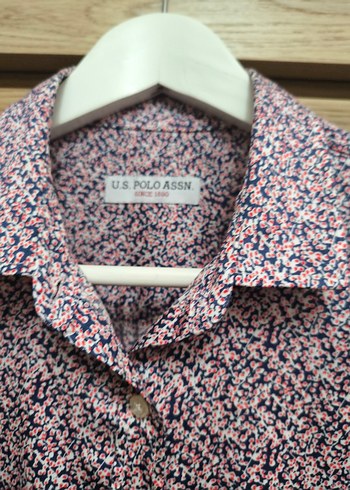 Renkli Desenli U.S. Polo Assn. Kadın Gömlek