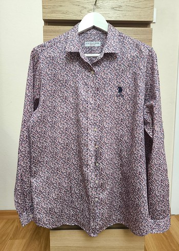 U.S Polo Assn. Renkli Desenli U.S. Polo Assn. Kadın Gömlek