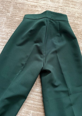 m Beden Kadın Yeşil Midi Kumaş Pantolon