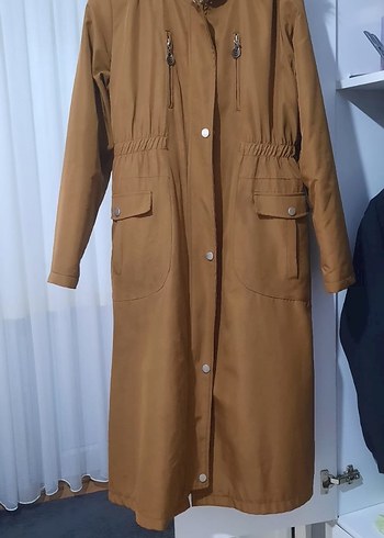 Düğmeli Uzun mont