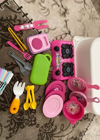 Oyuncak Mutfak Seti ve Yiyecekler - Görsel 2