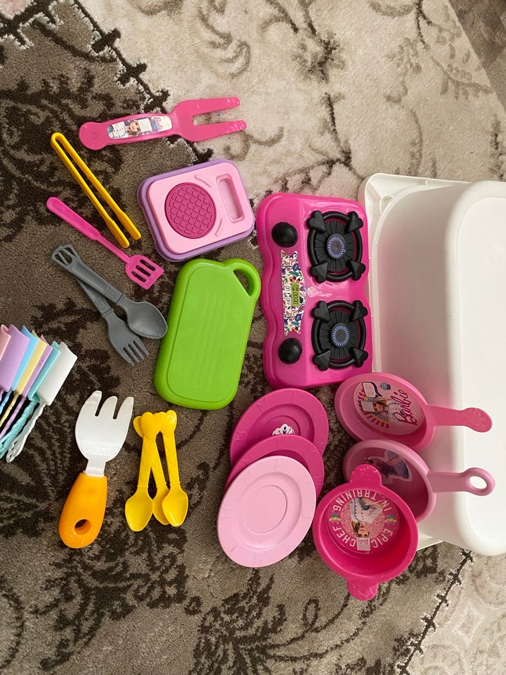 Oyuncak Mutfak Seti ve Yiyecekler - Görsel 2