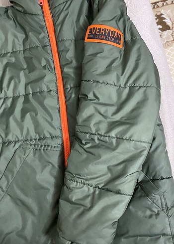 LC Waikiki Erkek Çocuk Haki Fermuarlı Mont - Görsel 7