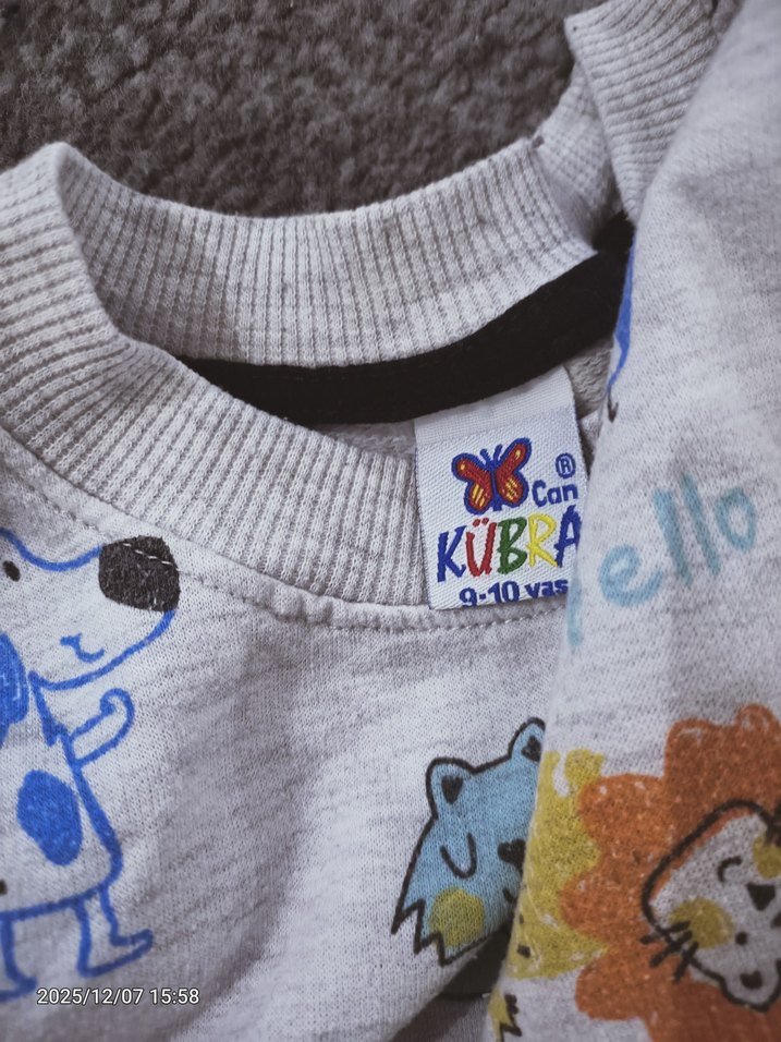 Gri Desenli  Erkek çocuk Takım - Görsel 3