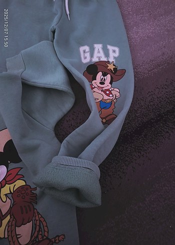 Turkuaz Mickey Mouse Baskılı Erkek Eşofman Takımı - Görsel 2