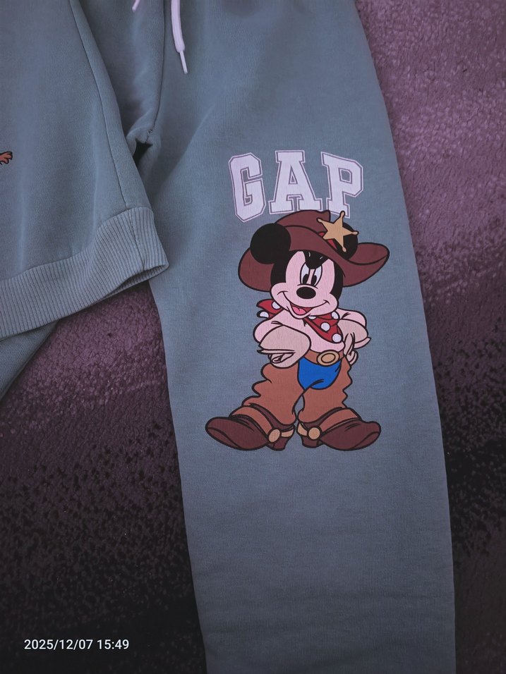 Turkuaz Mickey Mouse Baskılı Erkek Eşofman Takımı - Görsel 5