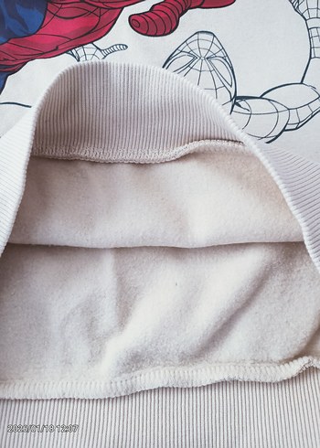 Lcw Erkek Çocuk Marvel Baskılı Kapüşonlu Sweatshirt Bej Rengi - Görsel 3