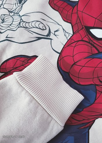 Lcw Erkek Çocuk Marvel Baskılı Kapüşonlu Sweatshirt Bej Rengi - Görsel 5