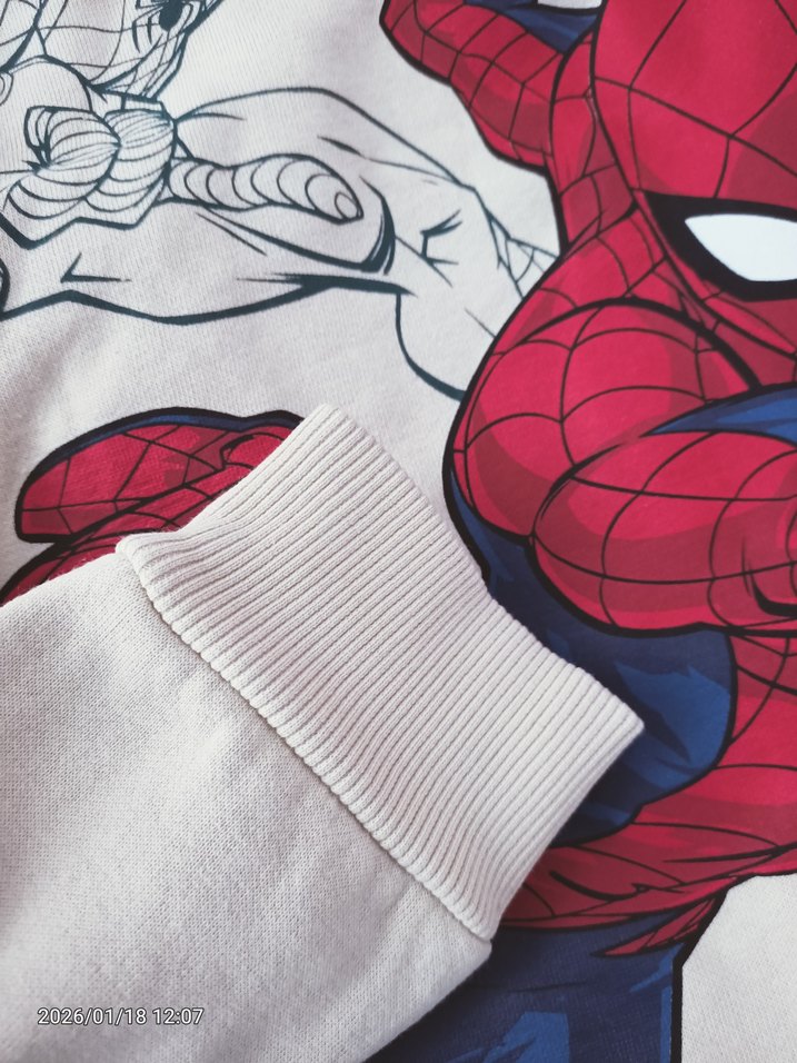Lcw Erkek Çocuk Marvel Baskılı Kapüşonlu Sweatshirt Bej Rengi - Görsel 5