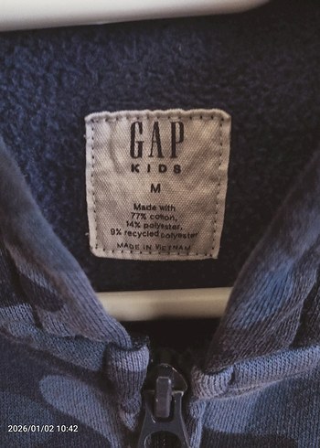 GAP Erkek Çocuk Kapüşonlu Fermuarlı Sweatshirt - Görsel 2