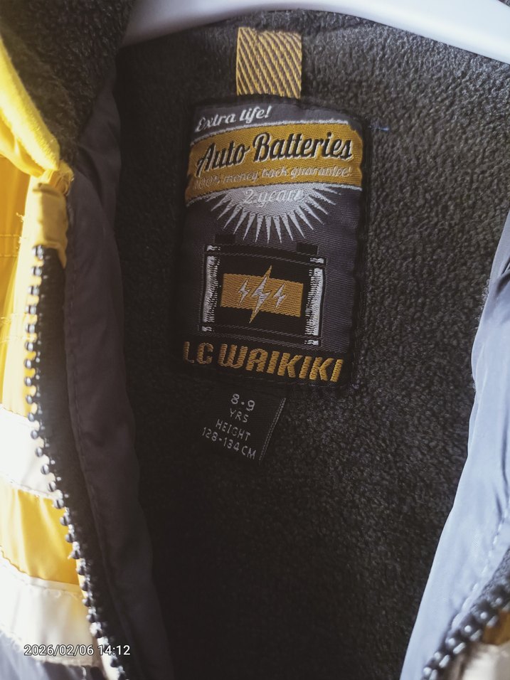 Lcw Sarı Gri Kapüşonlu Erkek Çocuk Yelek - Görsel 2