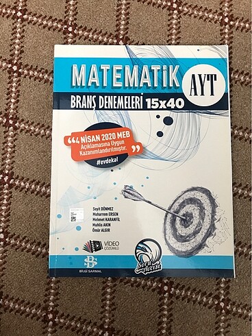 Bilgi sarmal yayınları ayt matematik denemesi