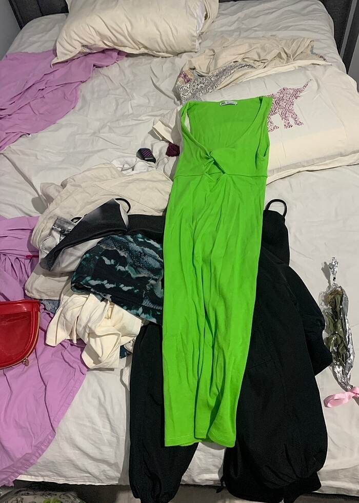 Zara midi boy elbise - Görsel 4