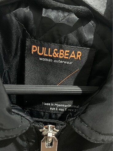 Pull and Bear Pull and bear siyah bomber ceket