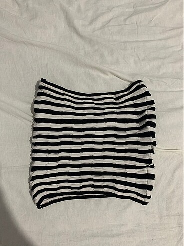 Bershka çizgili croptop - Görsel 4