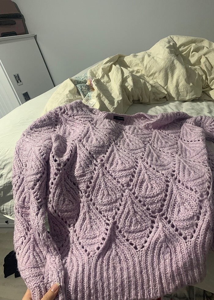 Trendyolmilla kazak lila - Görsel 3