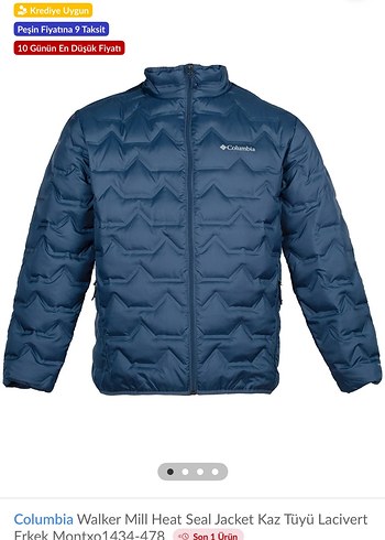 Columbia Lacivert Fermuarlı Erkek Mont - Görsel 2