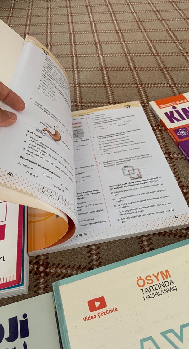 AYT Kimya, Biyoloji ve Fizik Soru Bankaları YKS - Görsel 4