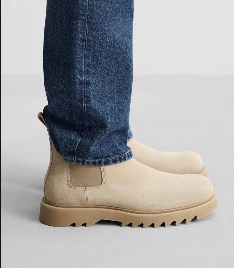 Zara Bej Süet Erkek Bot - Görsel 3