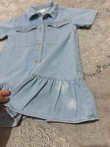 6 Yaş Beden Zara jean elbise