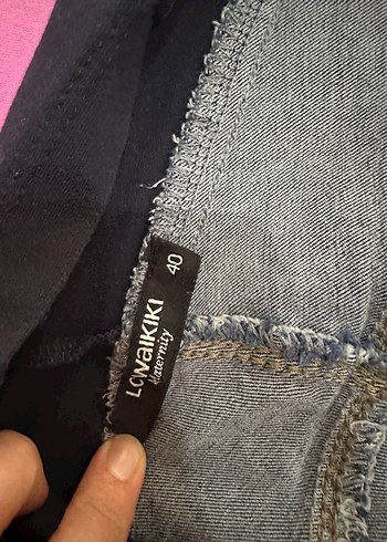 40 Beden lacivert Renk Lacivert Hamile Kot Pantolon