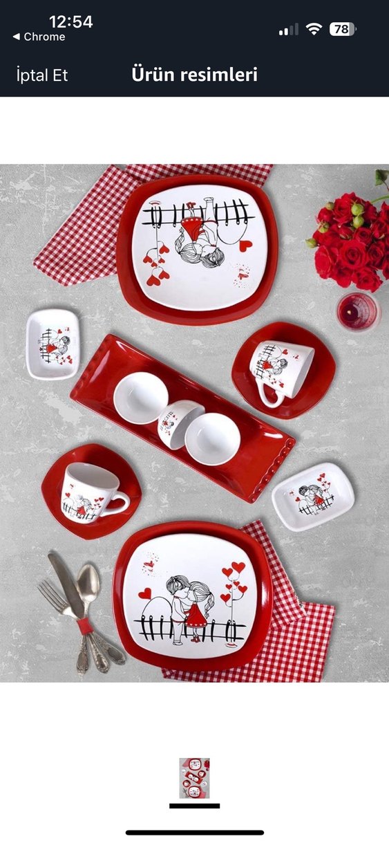 Keramika iki kişilik kahvaltı takımı - Görsel 5