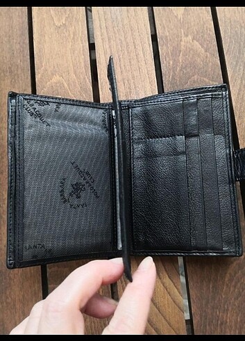  Beden siyah Renk Deri cüzdan