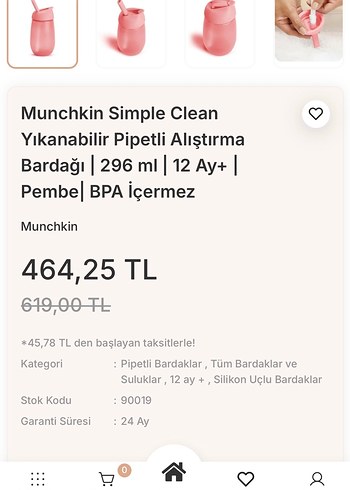 Diğer Pastel Pembe Bebek Biberonu
