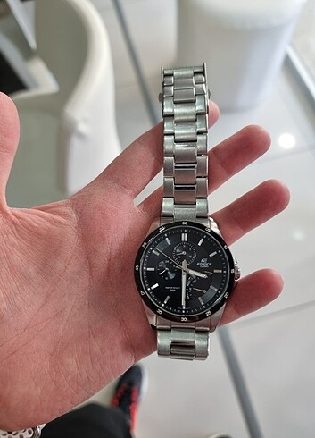 Beden çeşitli Renk Orjinal Casio Edifice 5062 gümüş renk çelik kasa kol saati
