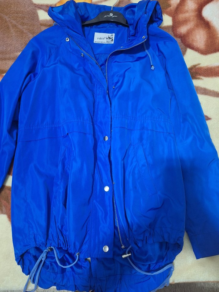 Mavi kız Kapüşonlu Rüzgarlık - Görsel 3