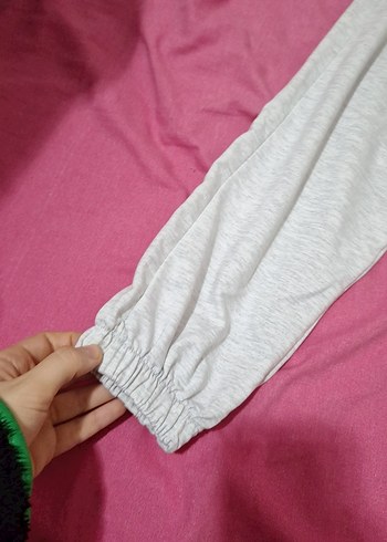 Gri Rahat Kesim Kadın Eşofman Altı - Görsel 3